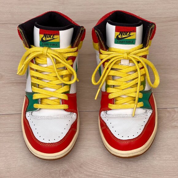 Nike Women’s Court Force High Dunk Rasta Retro Limited Edition  8.5 / RARE FIND! - Picture 1 of 16